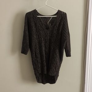 Dark Green-Brown Express Sweater